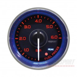 ProSport Kraftstoff Manometer - Ø52mm - Crystal Blue