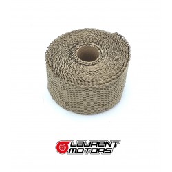 Bande thermique titane 5m 1200° + 10 Colliers inox 30cm Bande thermique titane 5m 1200° + 10 Colliers inox 30cm