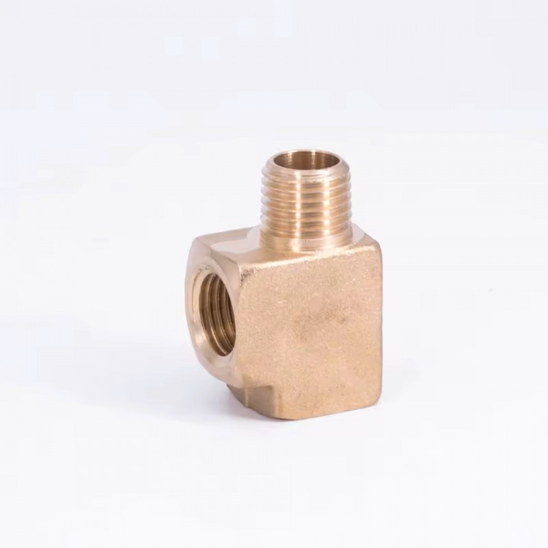 Te de latón 2x 1/8 NPT hembra y 1x 1/8 NPT macho