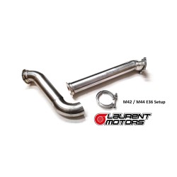 Downnpipe BMW E36 - 4 cilindros turbo - Top Mount - 2.5"
