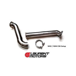 Downnpipe BMW E36 - 4 cilindros turbo - Top Mount - 2.5"