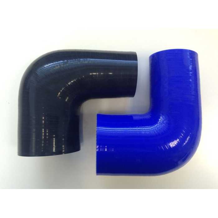 Durite Silicone Réducteur Coudé 90° - Diamètre 38 > 32 Mm, Longueur 50 Mm, Pour Air/eau (max 180°C)
