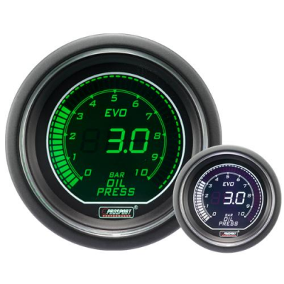 ProSport Manometer Öl Druck 52mm-Blau/Rot ProSport Manometer Öl Druck 52mm-Blau/Rot
