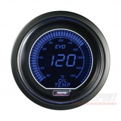 ProSport gauge oil temperature - 52 mm - EVO - Blue/Red