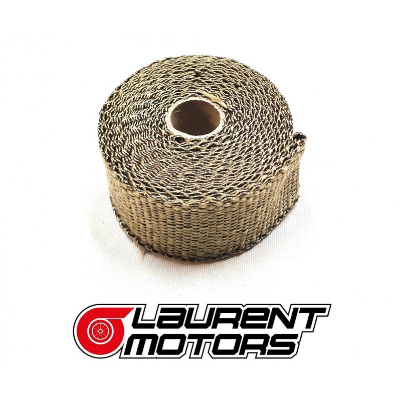 Bande thermique titane 5m 1200° + 10 Colliers inox 30cm Bande thermique titane 5m 1200° + 10 Colliers inox 30cm