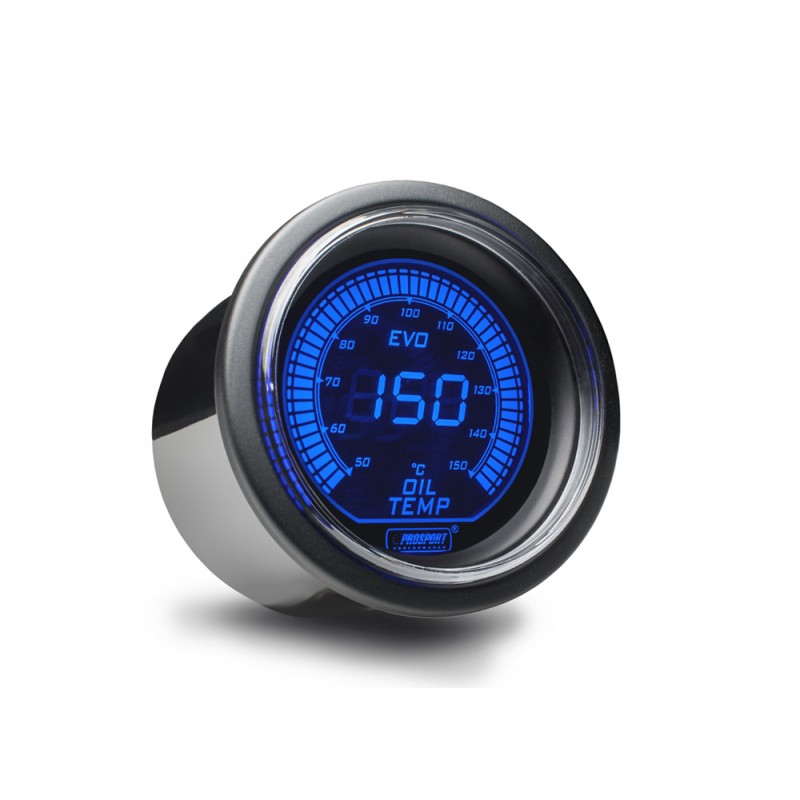 ProSport gauge oil temperature - 52 mm - EVO - Blue/Red ProSport gauge oil temperature - 52 mm - EVO - Blue/Red