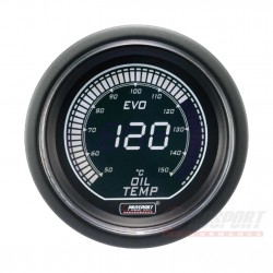 Température Huile Prosport Manomètre 52 mm - EVO - Blanc/Vert.