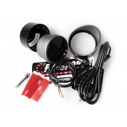 Température Huile ProSport Manomètre avec WARNING - 52 mm - Blanc