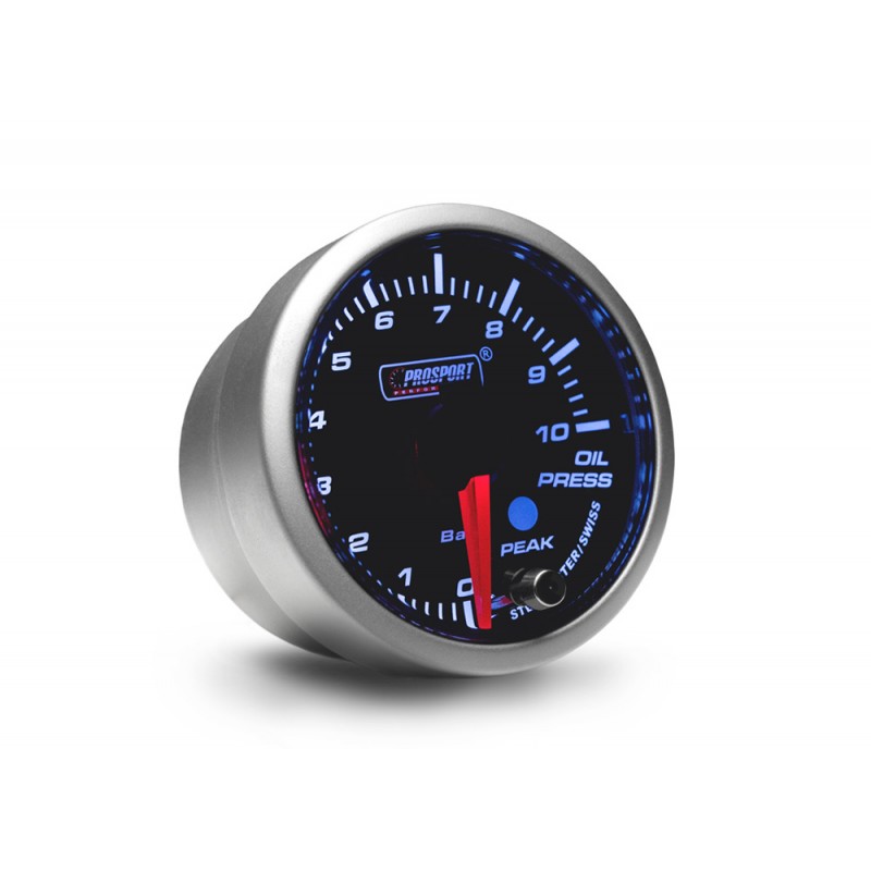ProSport Oil Pressure Gauge 52mm - White